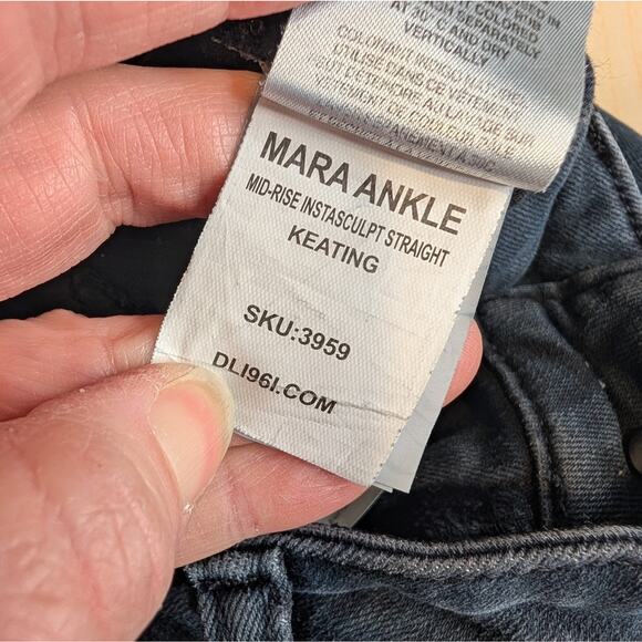 DL1961 Mara Instasculpt Ankle Women's Black Jeans Size 29 - Picture 9 of 11